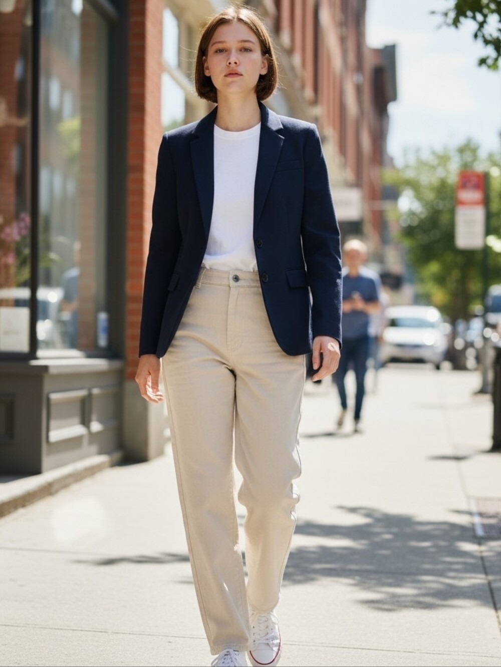 J.Crew Blazer Jacket Navy Blue Size 2 Office Wear